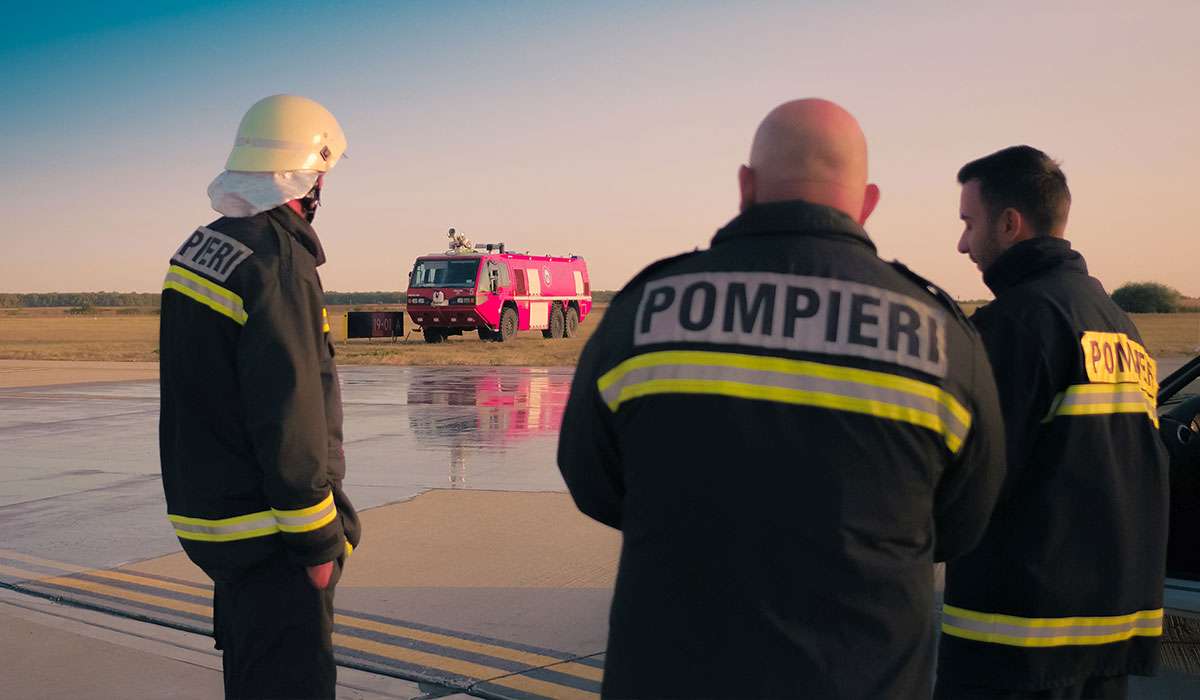 Pompieri Aeroportul Oradea România